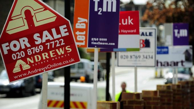 Řada domů na prodej v jižním Londýně