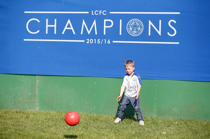 Oslavy mistrovského titulu Leicesteru City