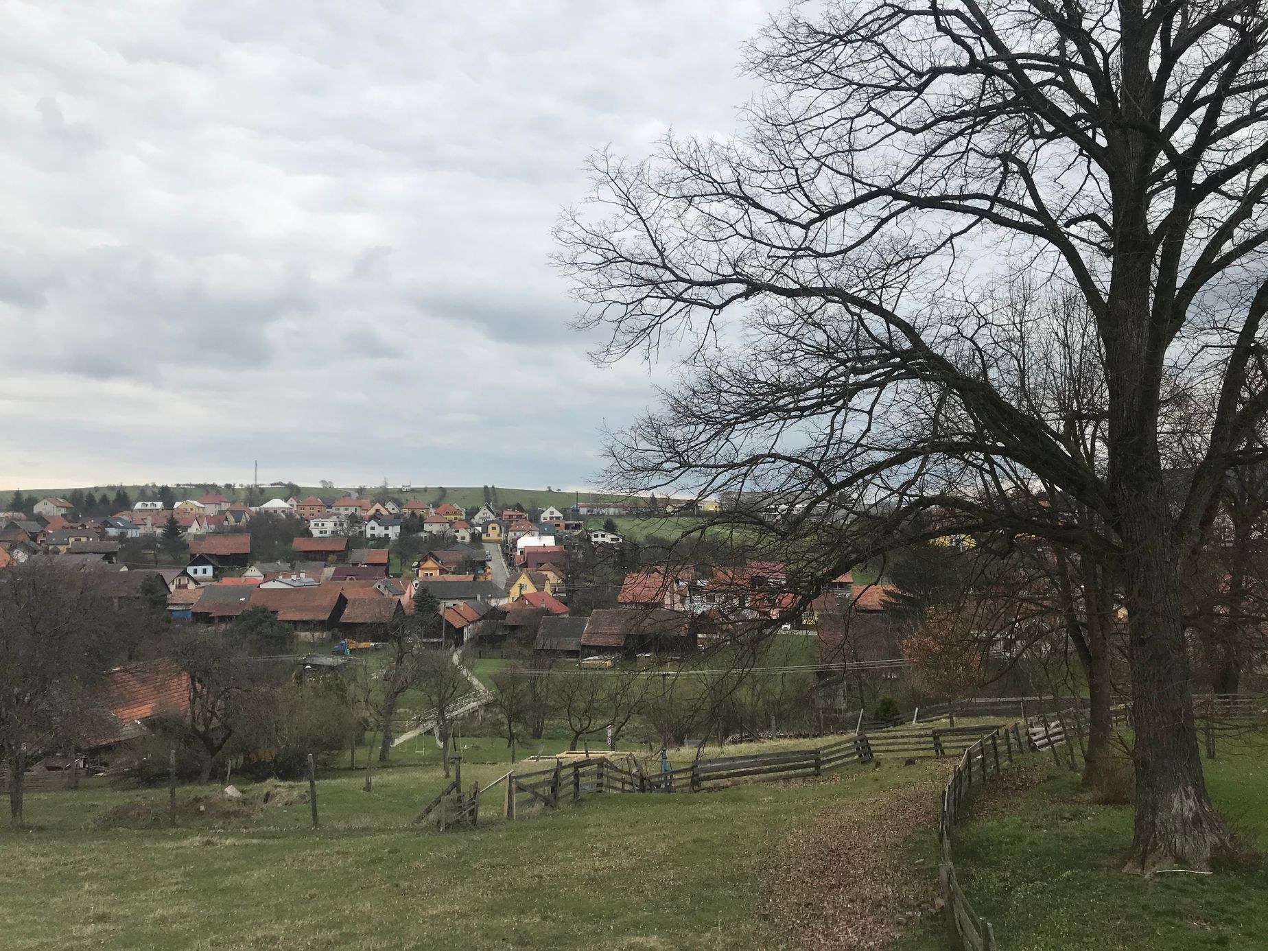 Pohled na Vlachovice Vrbětice
