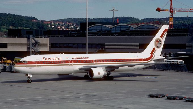 Boeing 767 společnosti EgyptAir, který se v roce 1999 zřítil u pobřeží USA.