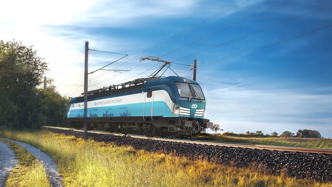 Elektrická lokomotiva Siemens Vectron MS na vizualizaci