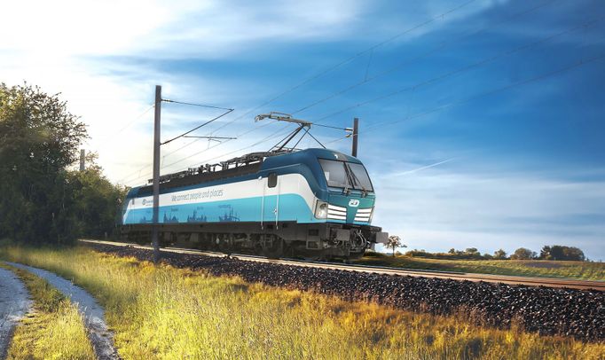 Elektrická lokomotiva Siemens Vectron MS na vizualizaci