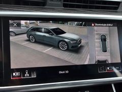 Toto není počítačová hra ale jedna z možností zobrazení parkovacího asistenta v Audi S6.