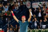 Švýcar Roger Federer porazil v Dubaji i třetího českého hráče. Po Štěpánkovi, Rosolovi zdolal i Berdycha.