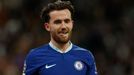 Ben Chilwell z Chelsea poté, co v úvodním čtvrtfinále Ligy mistrů 2022/2023 proti Realu Madrid dostal červenou kartu