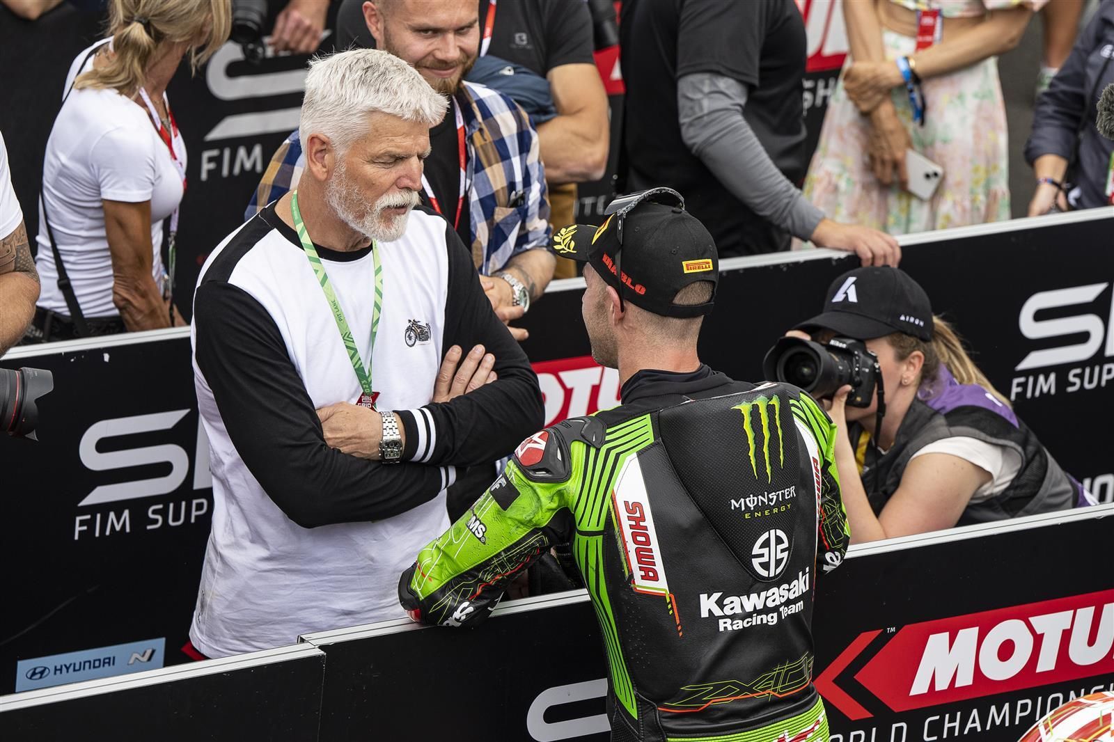 MS superbiků Most 2023: Petr Pavel a Jonathan Rea