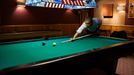 May 19, 2012 "Following the conclusion of the G8 Summit, the President plays a game of pool in the Holly Cabin at Camp David."