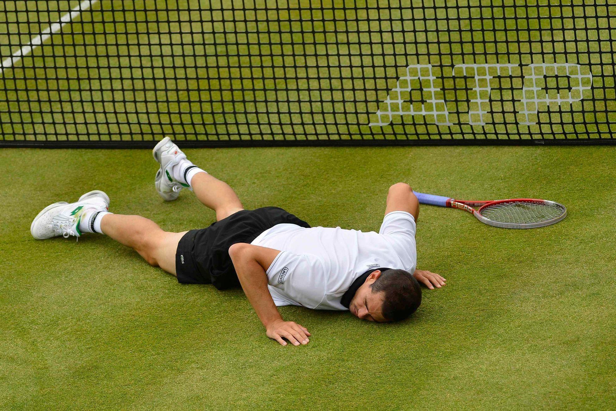 Garcia-Lopez na tenisovém turnaji v Londýně