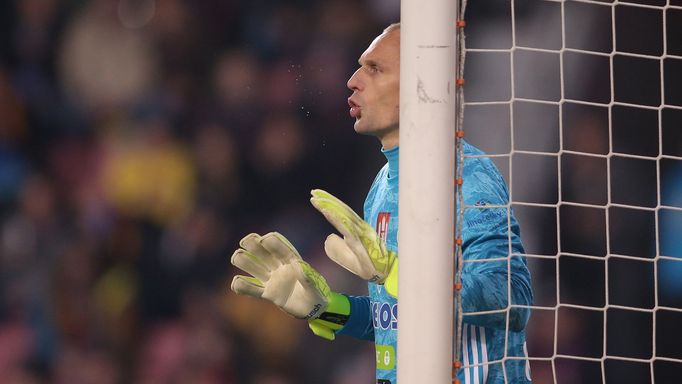 Jaroslav Drobný v předehrávce 17. kola mezi Spartou a Českými Budějovicemi.