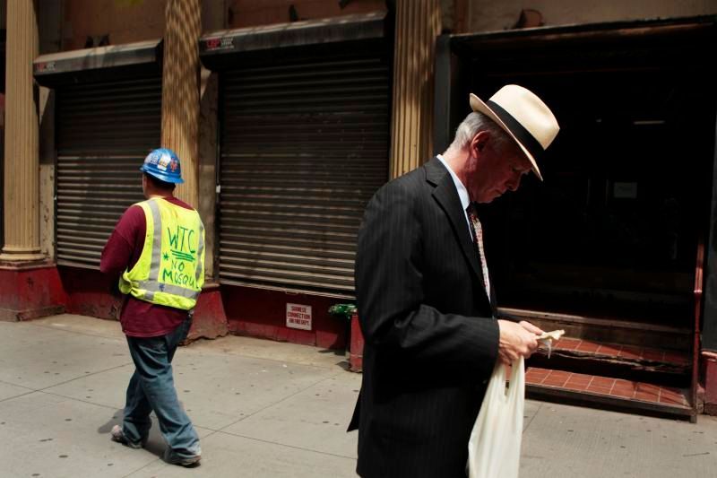 New York - mešita - demonstrace "pro" i "proti"