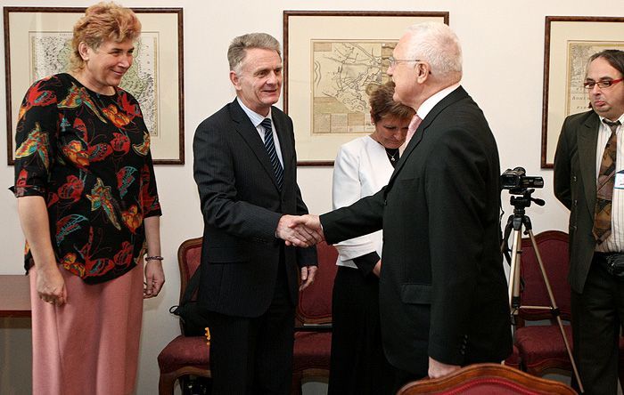 Václav Klaus u nezávislých senátorů
