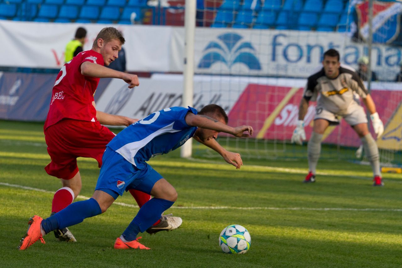 Fotbalisté Baníku Ostrava v utkání s Brnem během 11. kola Gambrinus ligy 2012/13.