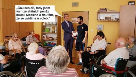 "Čau, senioři." Zapomeňte na koblihy, Babiš ohromí voliče fotbalovou superhvězdou