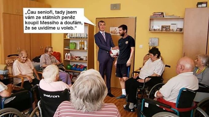 Messiho koupí Andrej Babiš. Sledujte Sportovní Sociál