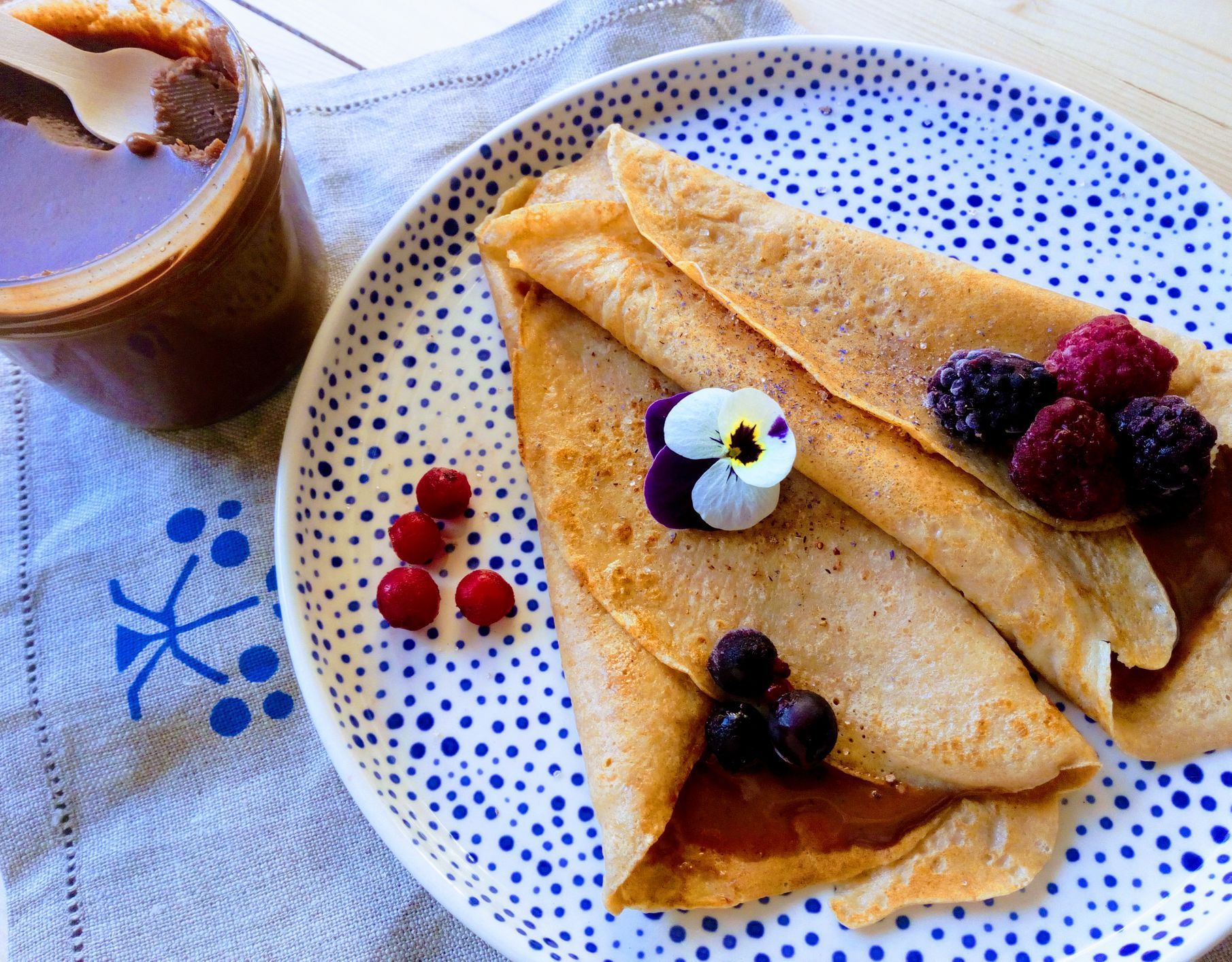 palacinky s nutelou, zena