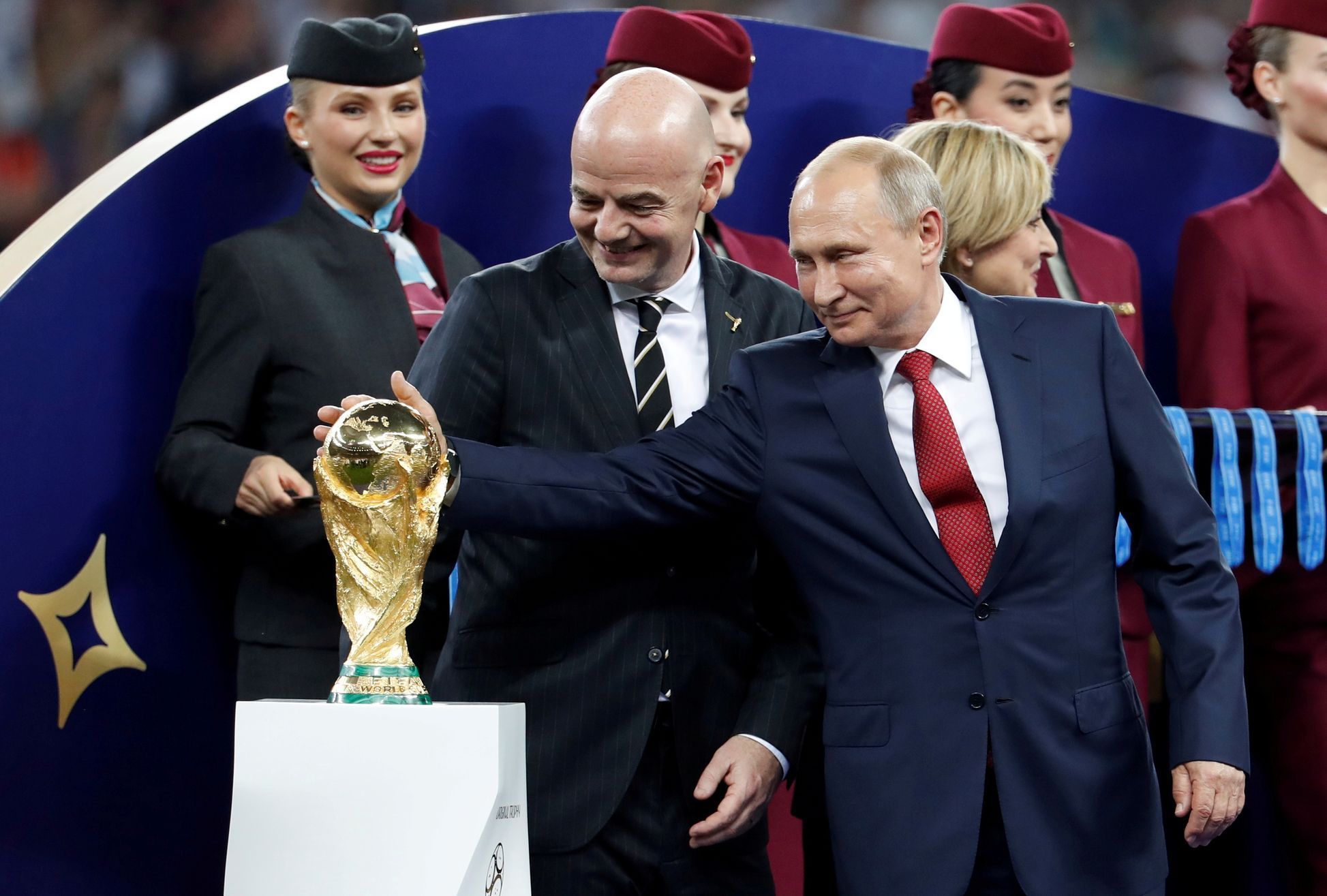 fotbal, MS 2018, finále, Vladimir Putin
