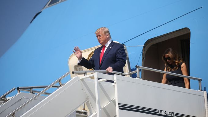 Trump dorazil do Daytonu v Ohiu.