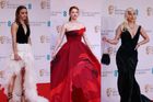 Módní policie z BAFTA: Hluboké výstřihy, černá klasika a účesy à la Marilyn Monroe