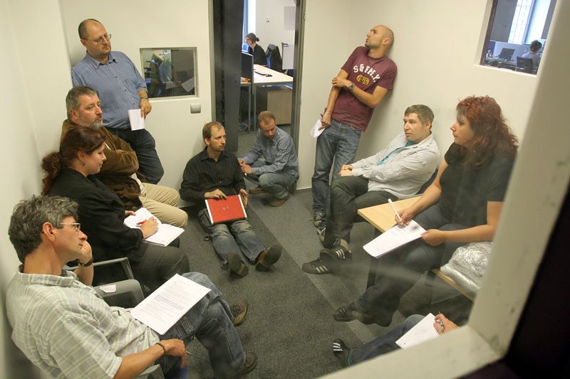 Redakce Aktuálně po stěhování