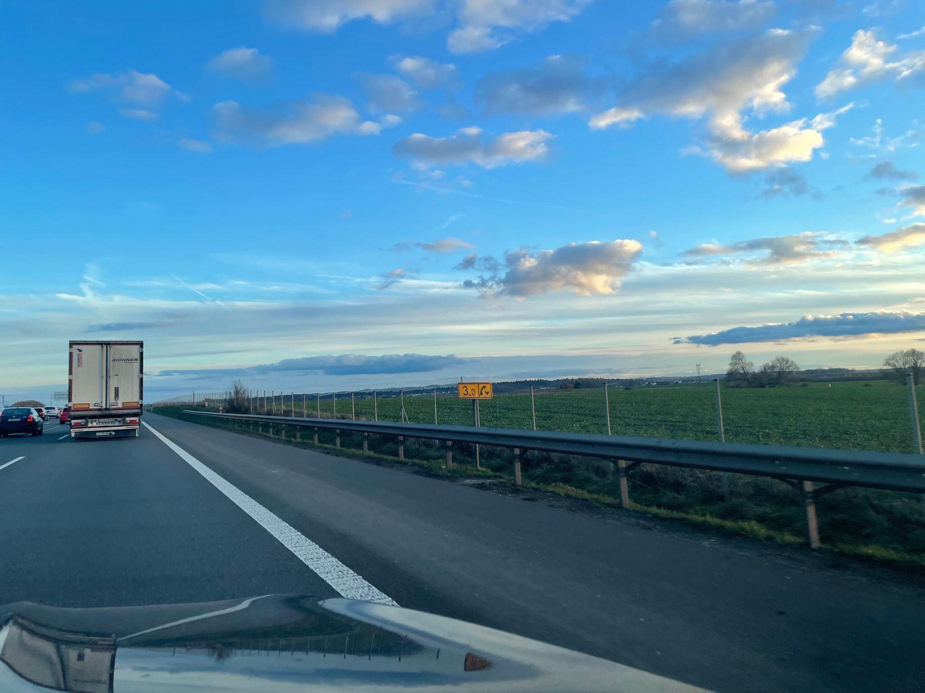 Dálnice D1, Průhonice, úsek nově bez placení, silnice pro motorová vozidla