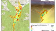 Podle měření tři týdny po pádu měla stále plochu 47 fotbalových hřišť. Výška sněhu dosahovala až 20 metrů.