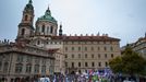 Protest studentů a odborů proti opatřením vlády Petra Fialy.