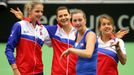 Fed Cup, ČR-Francie: Petra Kvitová, Lucie Šafářová, Karolína Plíšková a Barbora Strýcová