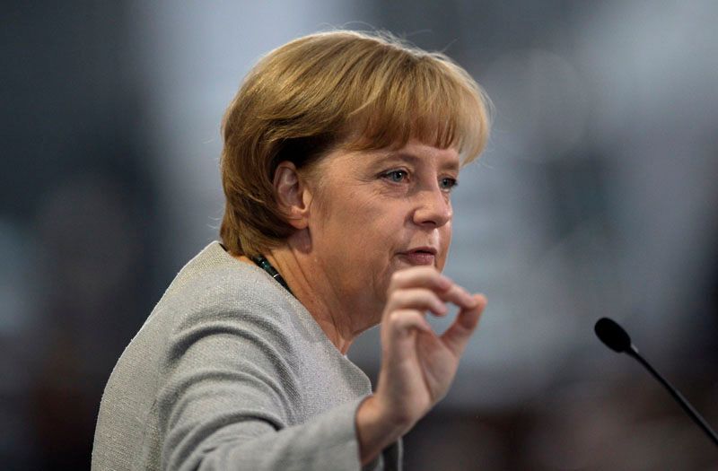Angela Merkelová k finanční krizi
