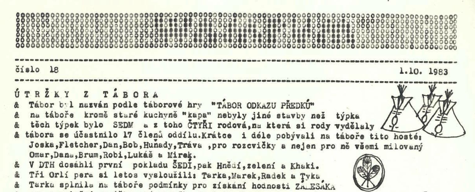 Skaut junák časopisy kroniky deníky