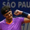 Rafael Nadal slaví vítězství na turnaji v Sao Paulu