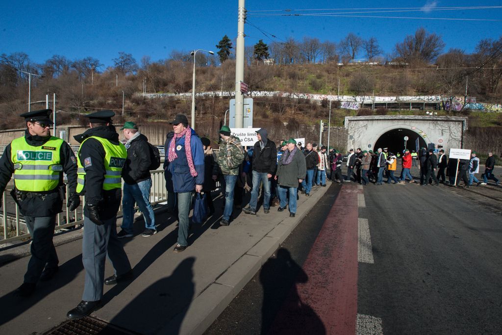 Demonstrace za prolomení těžebních limitů