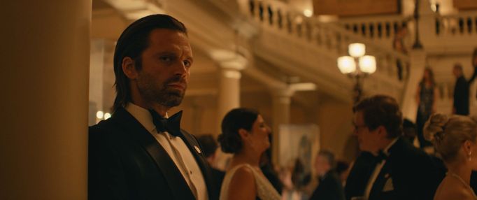 Sebastian Stan jako Bucky Barnes ve filmu Thunderbolts*.