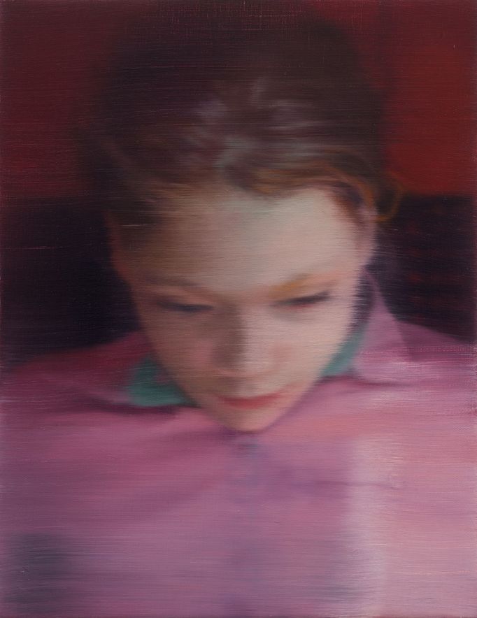 Gerhard Richter: Ella, 2007, olej na plátně, 40 x 31 cm.