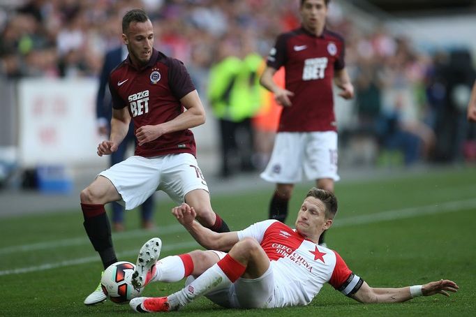 Fotbalové derby Slavia vs. Sparta (Hybš, Škoda)