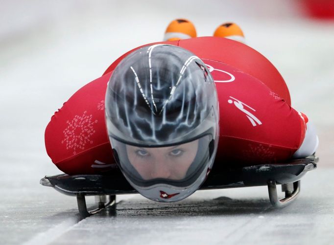 ZOH 2018, skeleton Ž: Marina Gilardonová ze Švýcarska