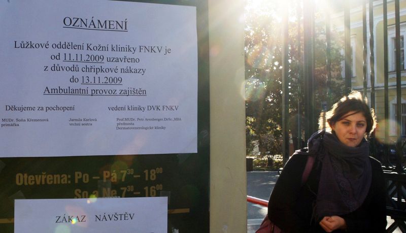 Prasečí chřipka ve Vinohradské nemocnici