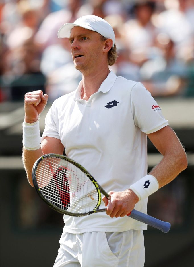 Jihoafrický tenista Kevin Anderson na Wimbledonu 2018