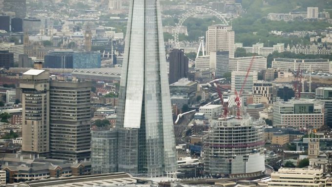 To je nový nejvyšší mrakodrap v EU. Londýnský Střep