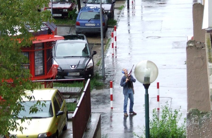 Střelec v Bratislavě