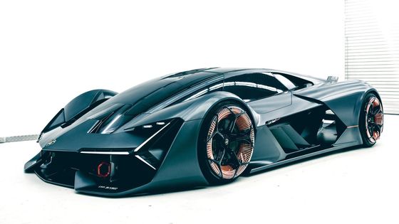 Agresivně tvarovaná karoserie může naznačovat budoucí design vozů Lamborghini.