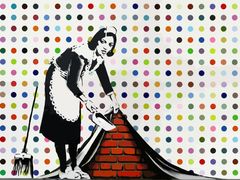Banksyho dosud rekordní malba Keep it Spotless z roku 2007.