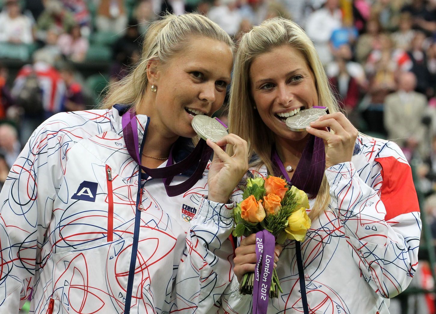 Lucie Hradecká a Andrea Hlaváčková ve finále olympijského debla