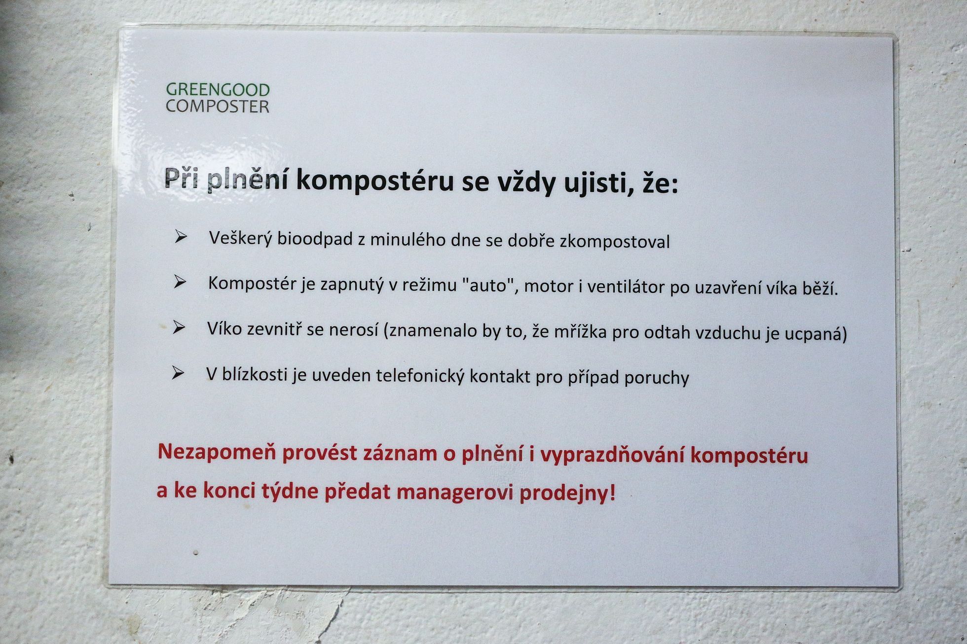 Kompostér, hypermarket Albert, ovoce a zelenina