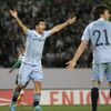 Evropská liga: Sporting Lisabon - Manchester City (sergio agüero, David Silva, vztek)