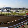 General view of the race track during the first Russian Grand Prix in Sochi