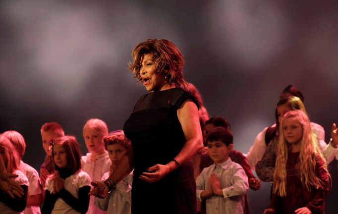 Zpěvačka Tina Turner při vystoupení v roce 2011.