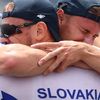 Samuel Baláž a Adam Botek ze Slovenska ze slovenského čtyřkajaku slaví bronz na OH 2020