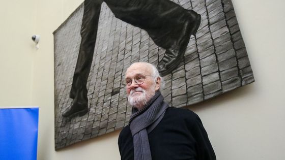 Koudelka: Návraty. Autor na své výstavě v Uměleckoprůmyslovém museu.