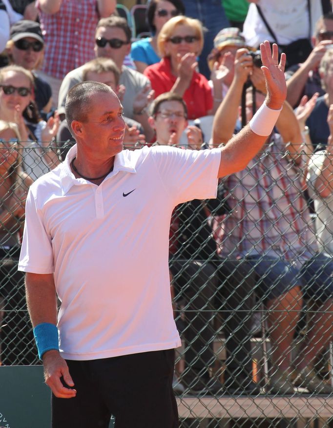 Exhibice na pražské Spartě - Ivan Lendl vs. Jiří Novák