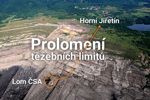 Padne po stovce obcí i Horní Jiřetín? Jak by Česko mohlo těžit uhlí až do 22. století